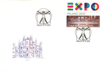 Obálka prvního dne - Expo 2015 Milano