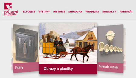 Web Poštovního muzea