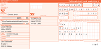 Poštovní dobírková poukázka A vzor - Česká pošta
